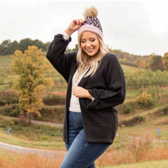 Wild And Fierce Beanie with leopard print with pom pom on top so cute - Picture 2 of 4